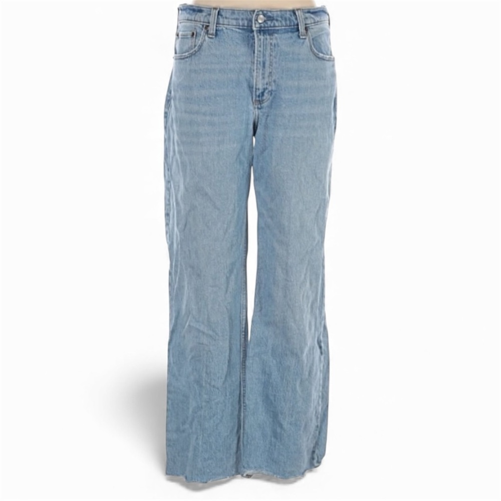 Abercrombie & Fitch Light Blue The Baggy Low Rise Size 8 Regular 29 Waist